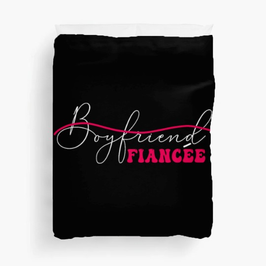 Couple Engagement Engaged Men Funny Fiancee Duvet Covers