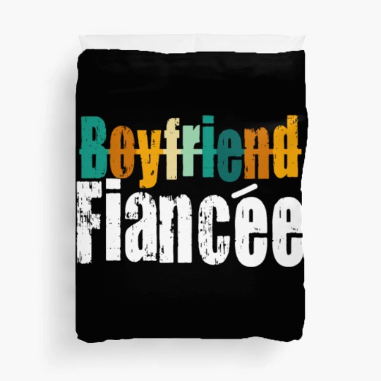 Couple Engagement Engaged Men Funny Fiancee Duvet Covers