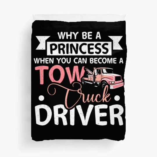 Girl prinzess tow truck driver Duvet Covers
