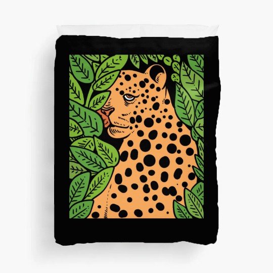 Jaguar in Forest Wildlife Biologist Gift Duvet Covers