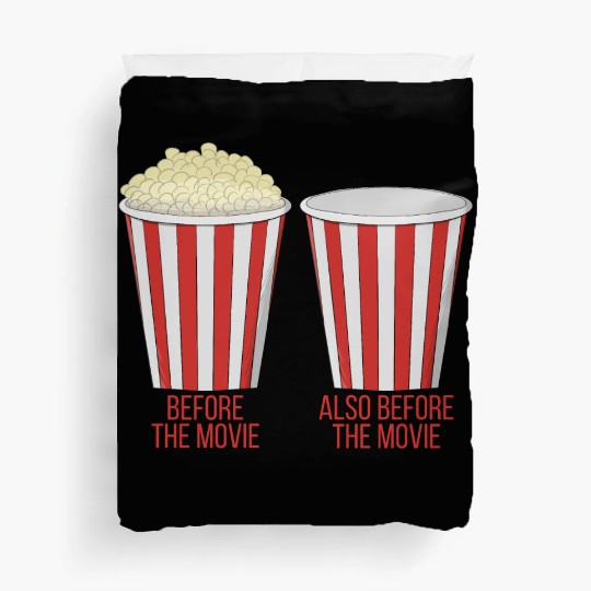 Popcorn at the cinema Duvet Covers