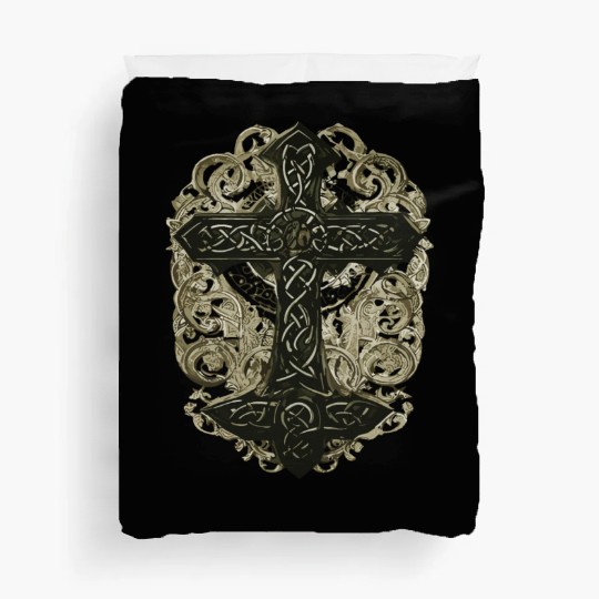tree celtic cross Duvet Covers