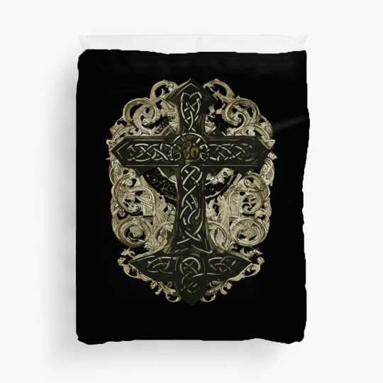 tree celtic cross Duvet Covers