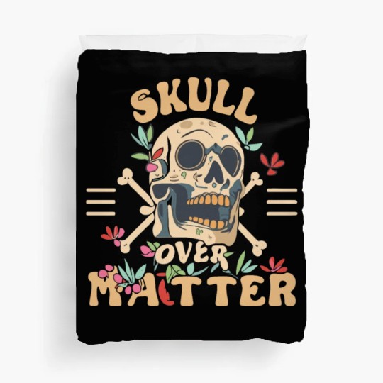 Totenkopf Skull Skulls Totenschädel Spruch Duvet Covers