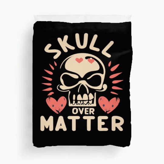 Totenkopf Skull Skulls Totenschädel Spruch Duvet Covers