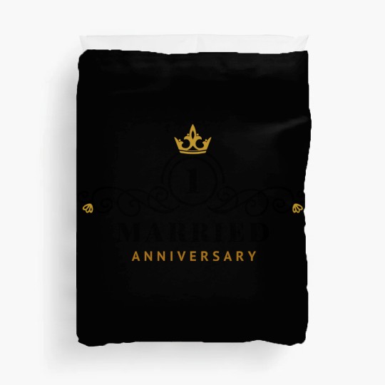 Celebrate your 1st Wedding Anniversary Duvet Covers