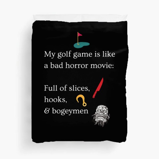 Golfing Horror Movie Duvet Covers