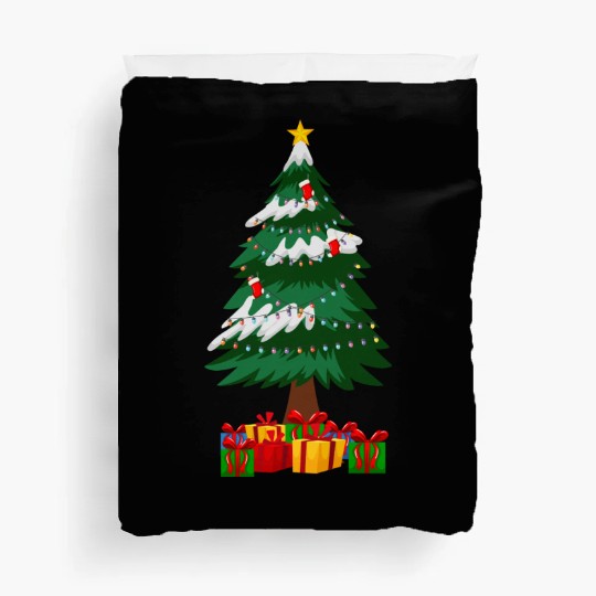 Merry Christmas Tree with Surprise Presents Boxes Duvet Covers