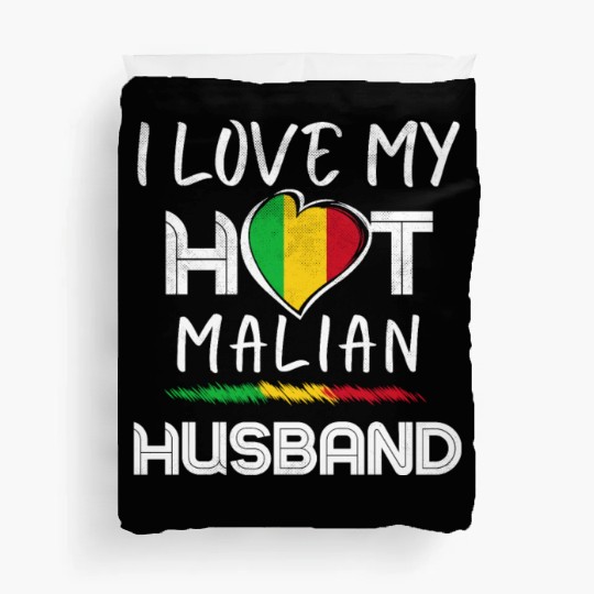 Funny Malian Husband Proud Wife Duvet Covers