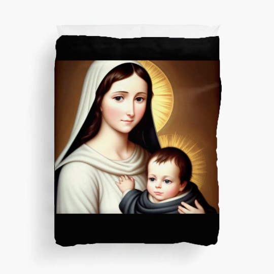 Mother Mary and Baby Jesus Duvet Covers