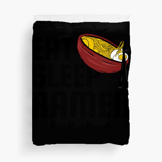 Eat Sleep Ramen Repeat Duvet Covers
