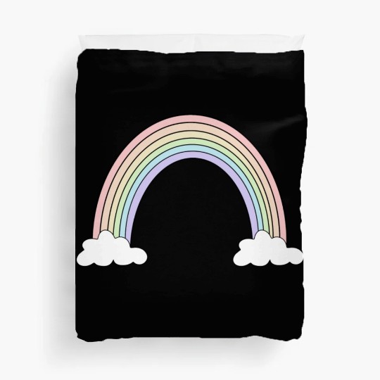 Pastel Rainbow Love Duvet Covers