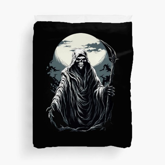 Spooky Halloween Grim Reaper Duvet Covers