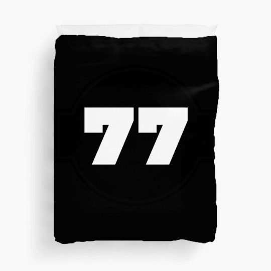 Congratulations 77 Years - Number Seventy-Seven Duvet Covers