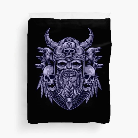 Skull Viking Collage Duvet Covers
