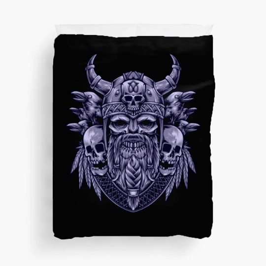 Skull Viking Collage Duvet Covers