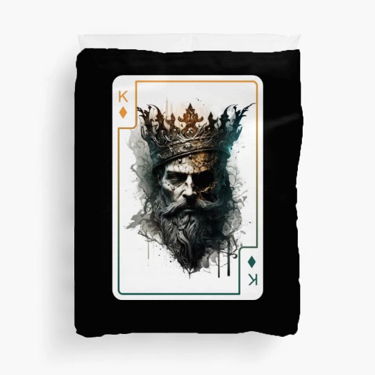Poker Card Game Scary Halloween Duvet Covers
