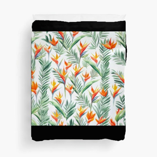 Retro Heliconia Duvet Covers