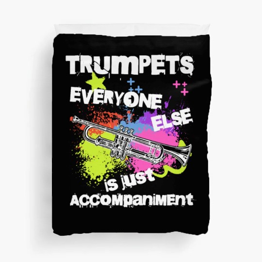 Funny Trumpet Player Music Teacher Marching Band Duvet Covers