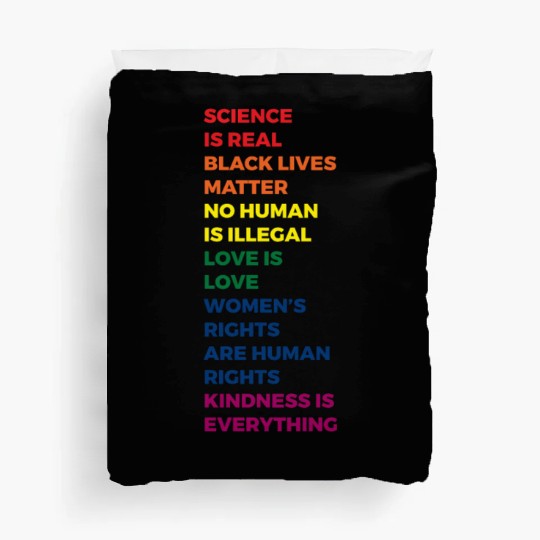 Science Is Real Duvet Covers