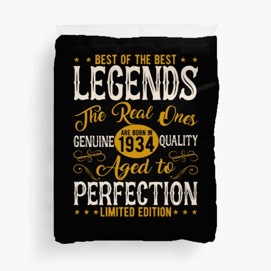 1934 Legends 89-90: Vintage Birthday Duvet Covers