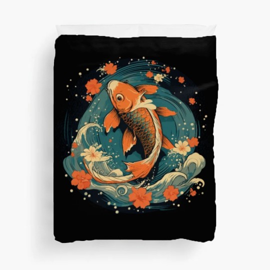 Koi Fish Koi Carp Japanese Koi Garden-Pond Koi Duvet Covers