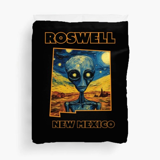 Roswell New Mexico - Alien Duvet Covers