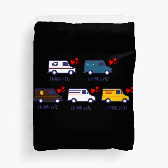 Thank You Postal worker Sticker Duvet Covers