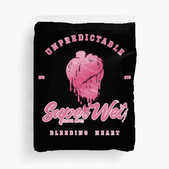 Unpredictable bleeding heart (pale style) Duvet Covers