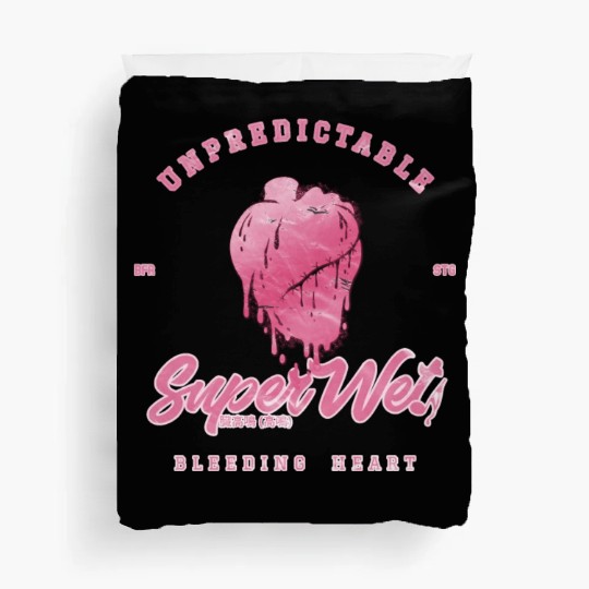 Unpredictable bleeding heart (pale style) Duvet Covers