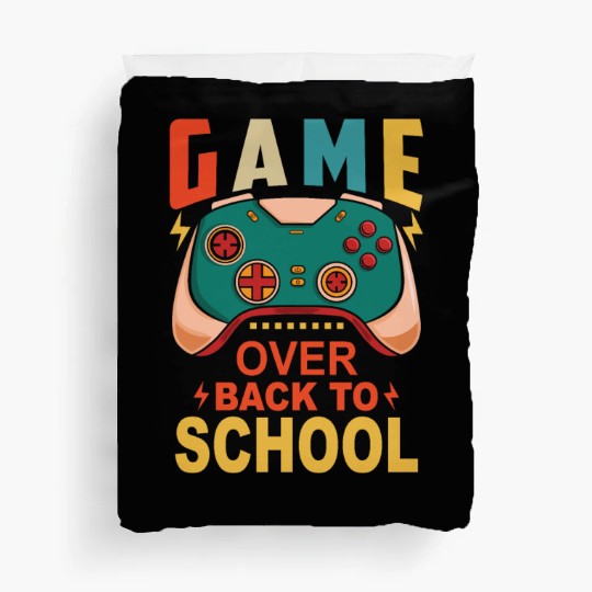 Back to School Funny Game Over Teacher Student Con Duvet Covers