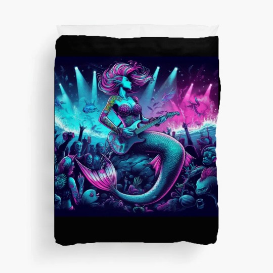rock and roll under the sea Duvet Covers