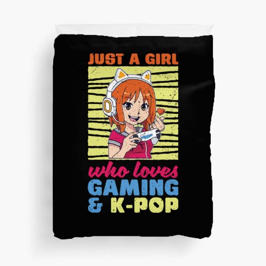 Just a girl who loves gaming and K Pop K Pop Duvet Covers