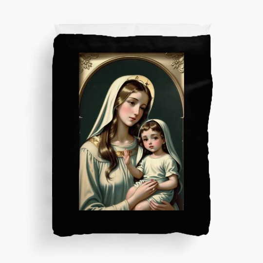Mother Mary with Baby Jesus Vintage Styled Duvet Covers