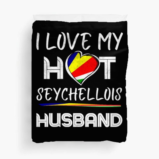 Seychellois Husband Proud Wife Duvet Covers