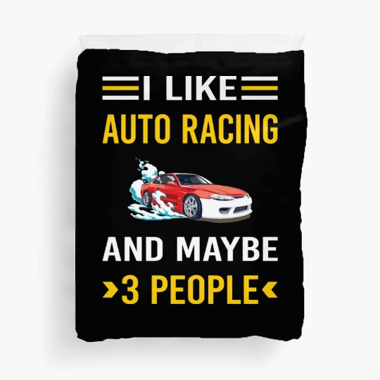 3 People Auto Racing Automotive Autosport Duvet Covers