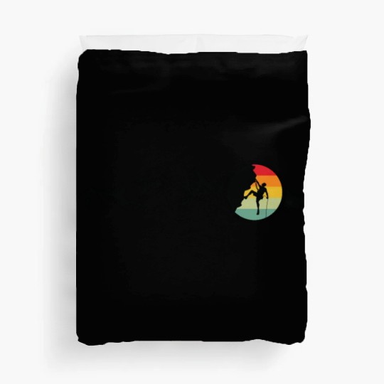 Mountain Climbing Rock Climbing Mountaineering Duvet Covers