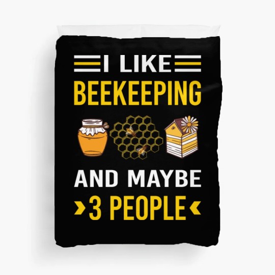 3 People Beekeeping Beekeeper Apiculture Duvet Covers