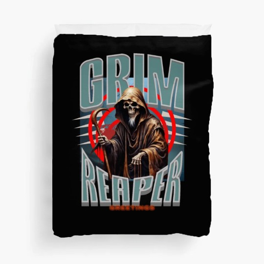 Grim Reaper Greetings Duvet Covers