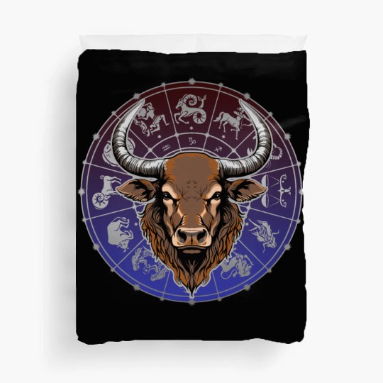 Taurus Zodiac star sign horoscope Astrology Duvet Covers