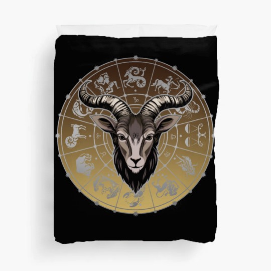 Capricon Zodiac star sign horoscope Astrology Duvet Covers