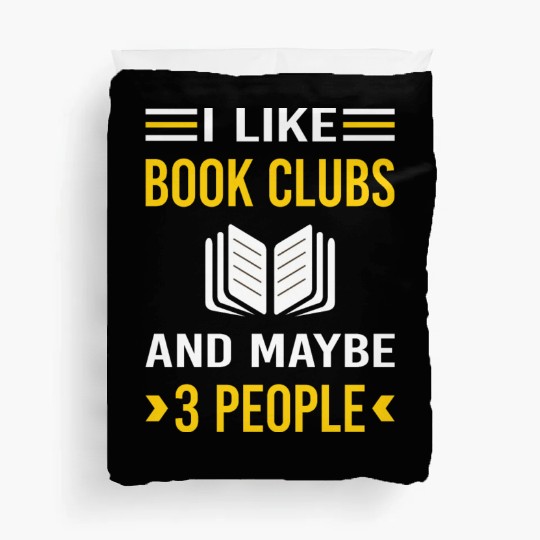 3 People Book Club Read Reader Reading Books Duvet Covers