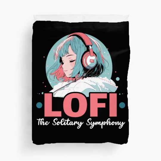 Lofi Music Lover Low Fidelity Japanese Aesthetic Duvet Covers