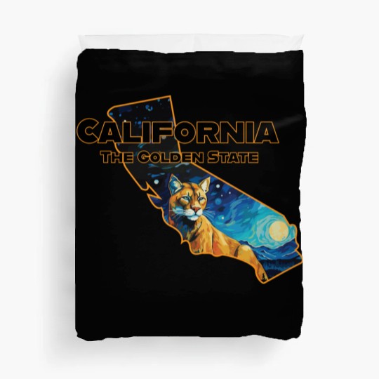 California Wildlife - mountain lion Duvet Covers