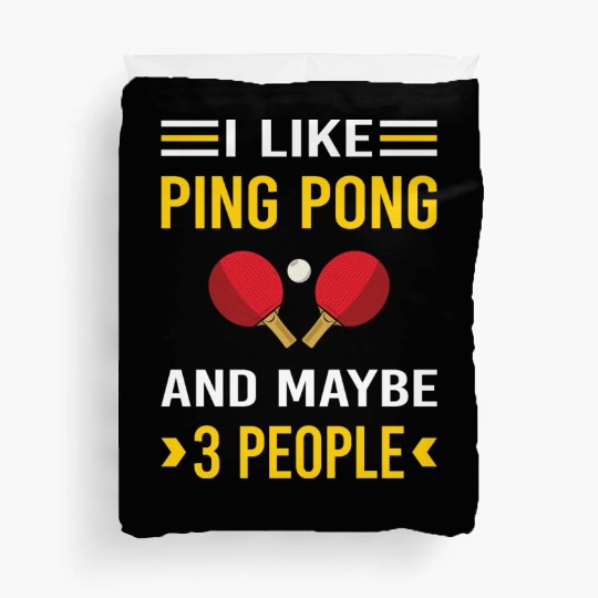 3 People Ping Pong Table Tennis Duvet Covers