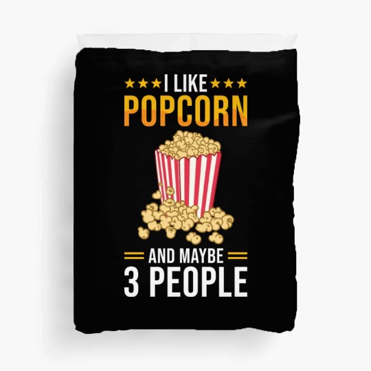 Popcorn Lover Gift Funny Popcorn Duvet Covers