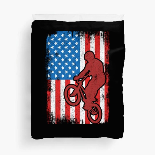 4th of July BMX Duvet Covers