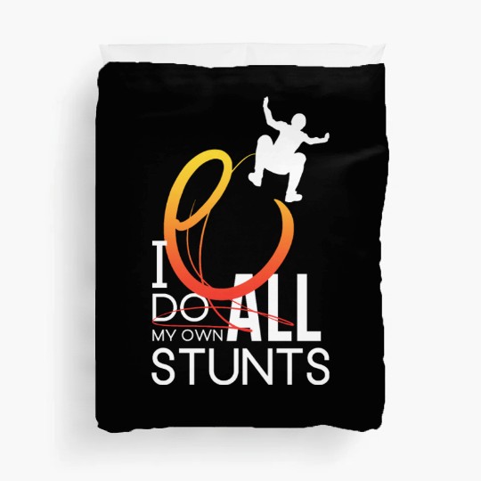 "I Do My Own Stunts" Daredevil Design Duvet Covers