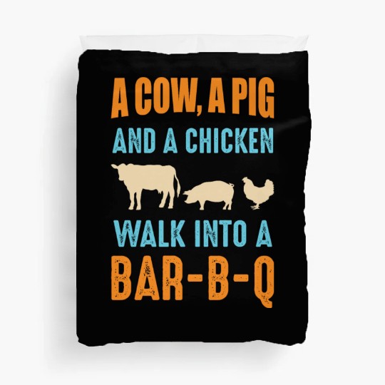 Barbecue BBQ Joke GIft For Grill Master Chef Duvet Covers