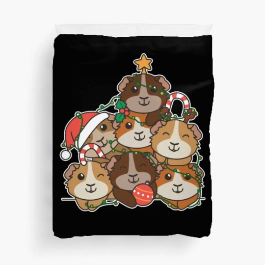 Guinea Pig Christmas Tree Funny Animal Duvet Covers